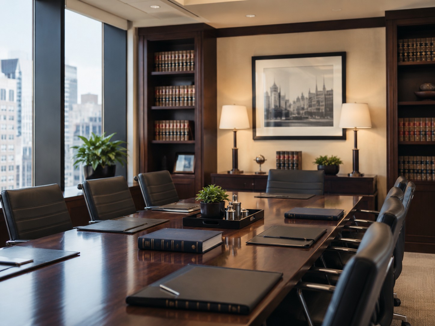 Conference room in a professional law office